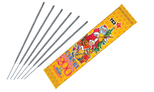  Бенгальские свечи 6 шт 200 мм в пакете  в Тосно