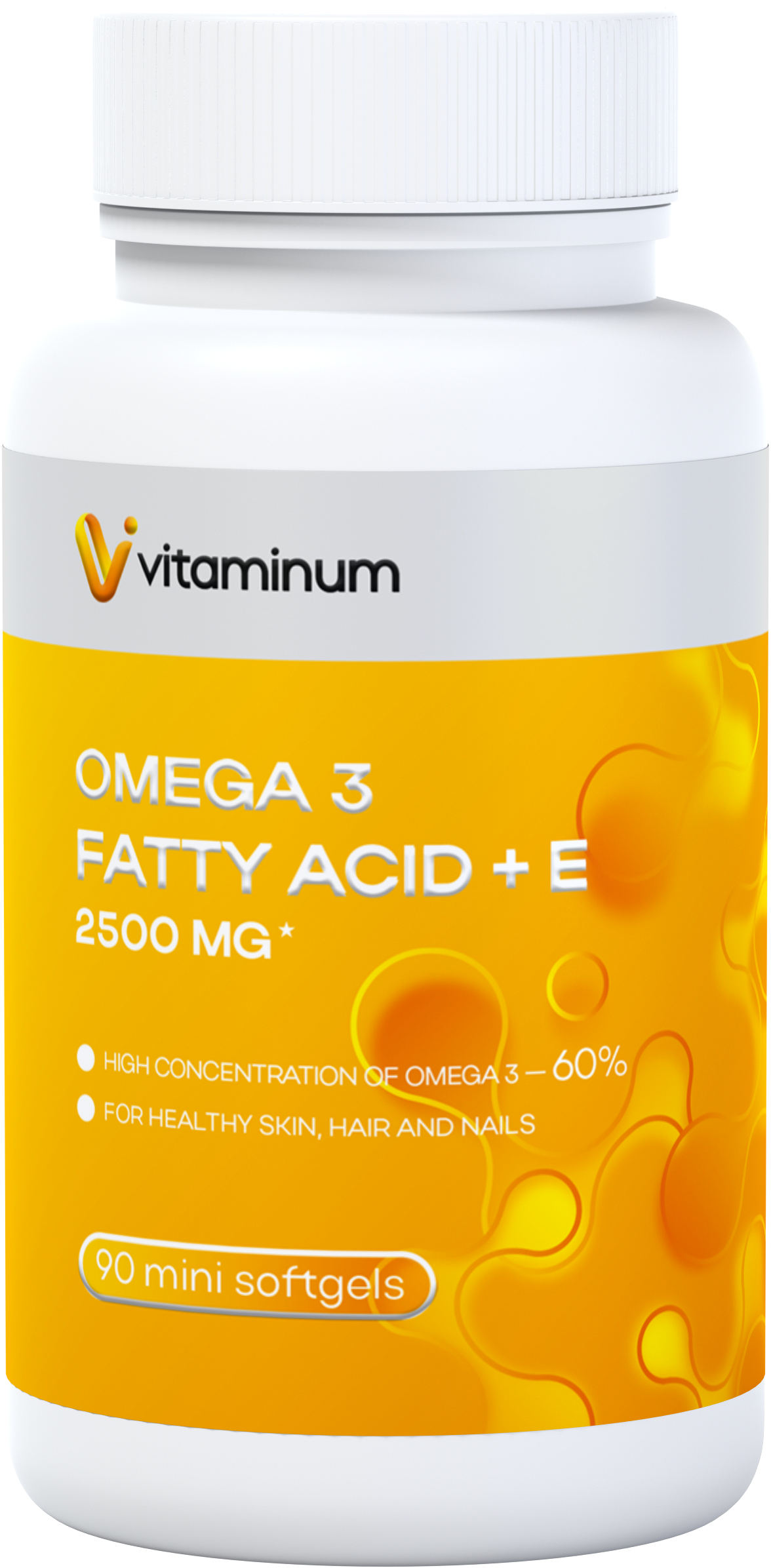  Vitaminum ОМЕГА 3 60% + витамин Е (2500 MG*) 90 капсул 700 мг  в Тосно